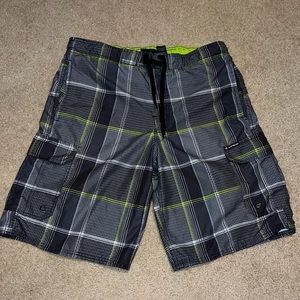 Plaid Airwalk Men’s Swim Trunks.